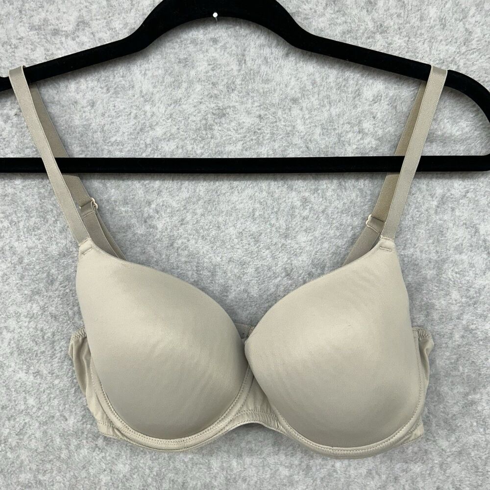 Victoria Secret T-Shirt Bra 36C Gray Wear Everywhere Lightly Lined Lingerie VS